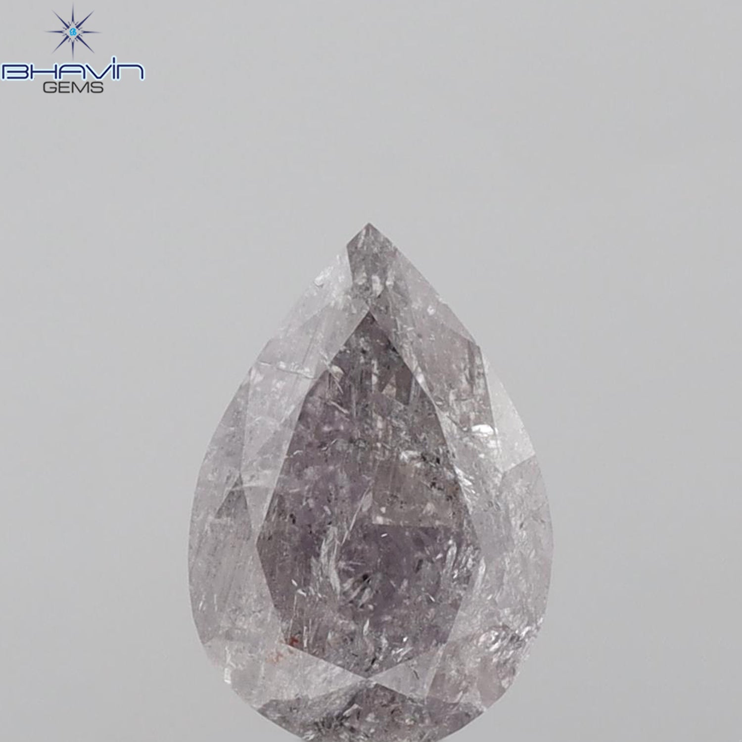2.34 CT Pear Shape Natural Diamond Pink Color I3 Clarity (9.84 MM)