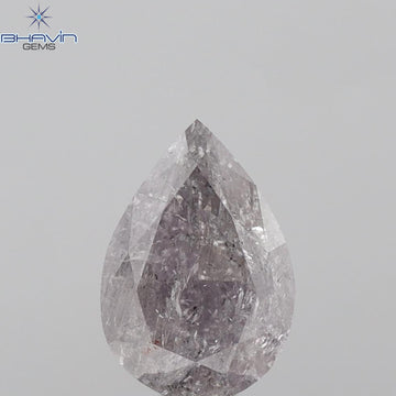 2.34 CT ペアシェイプ 天然ダイヤモンド ピンクカラー I3 クラリティ (9.84 MM)