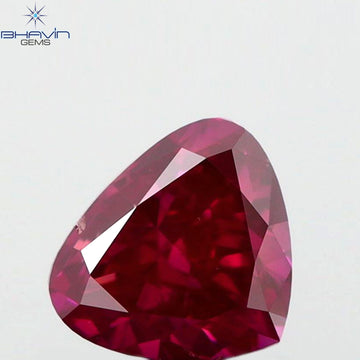 0.49 CT Natural Heart Diamond Enhanced Pink Color Clarity VS2 (4.90 MM)