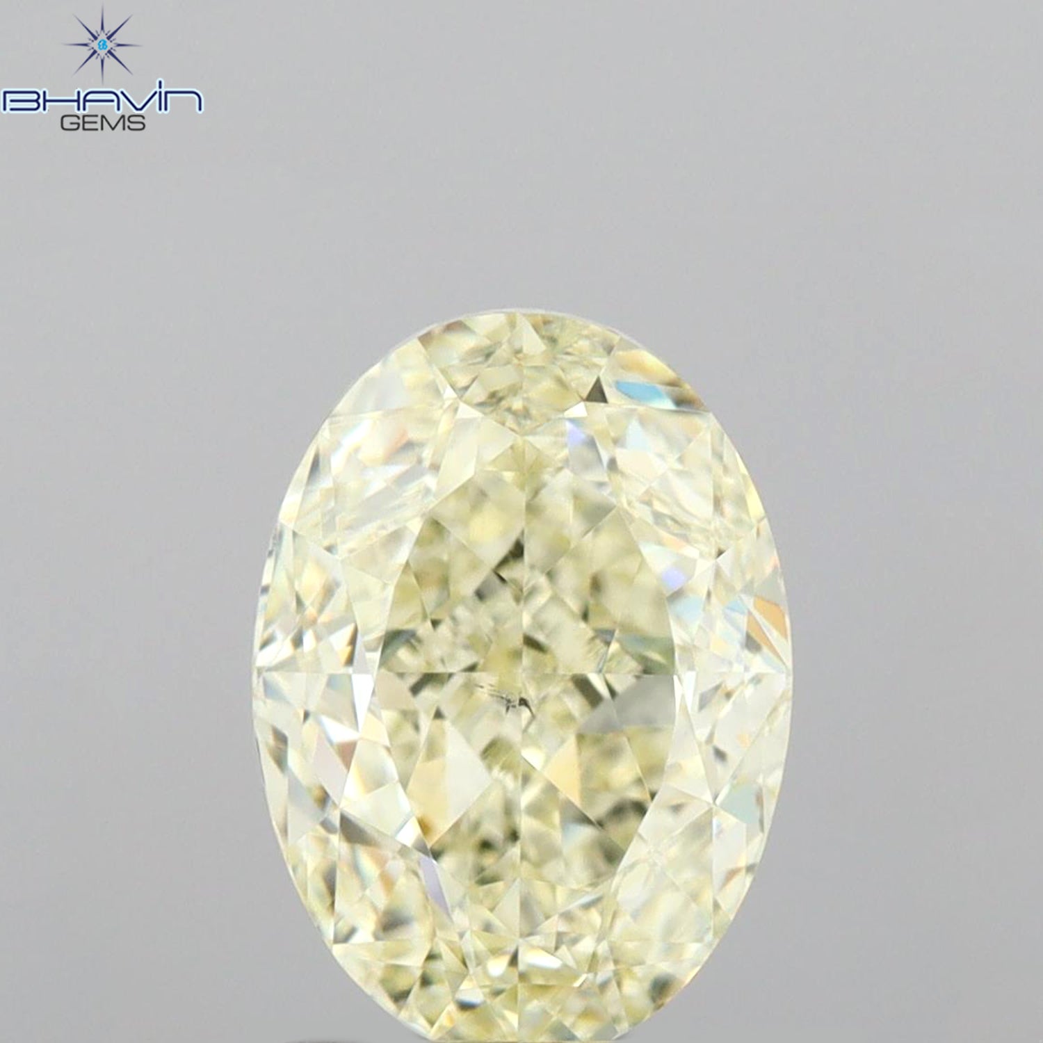 GIA Certified 2.01 CT Oval Shape Natural Diamond W to X Color (8.64 MM)