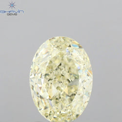 GIA Certified 2.01 CT Oval Shape Natural Diamond W to X Color (8.64 MM)