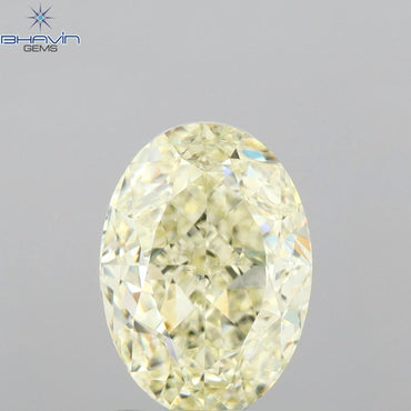 GIA Certified 2.01 CT Oval Shape Natural Diamond W to X Color (8.64 MM)