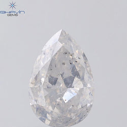 1.36 CT Pear Shape Natural Diamond White Color I1 Clarity (8.55 MM)