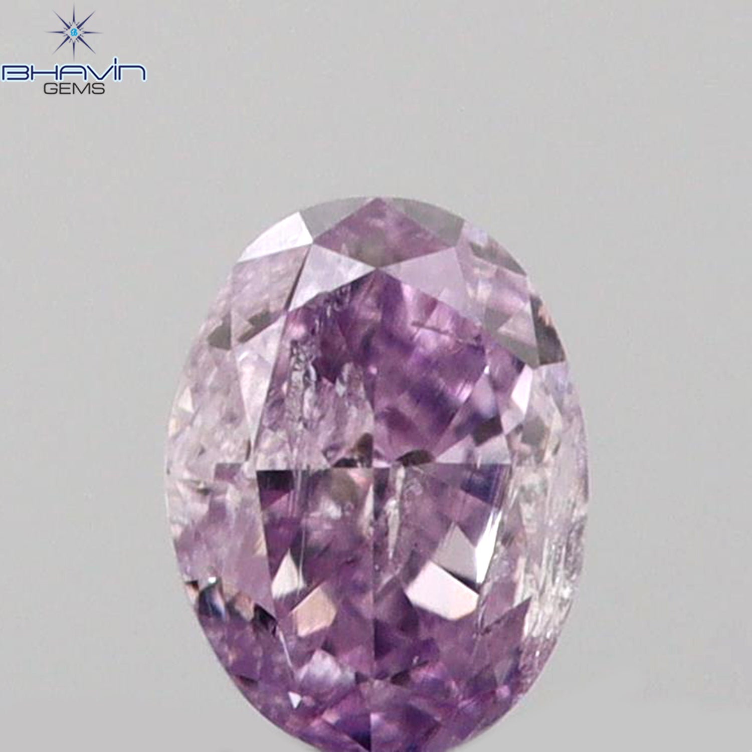 0.08 CT Oval Shape Natural Diamond Pink Color I1 Clarity (2.88 MM)
