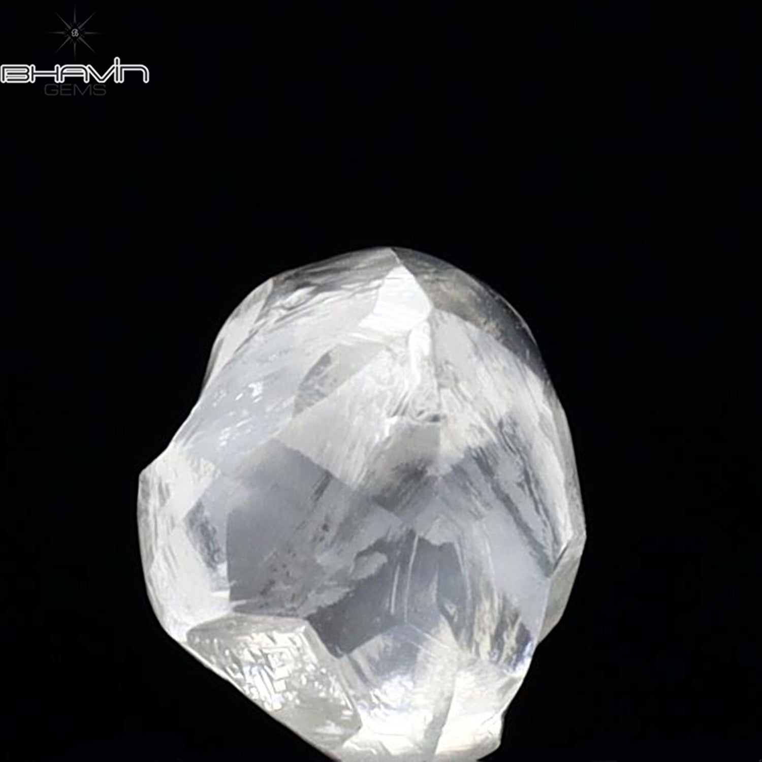 1.28 CT Rough Shape Natural Diamond White Color VS2 Clarity (6.12 MM)