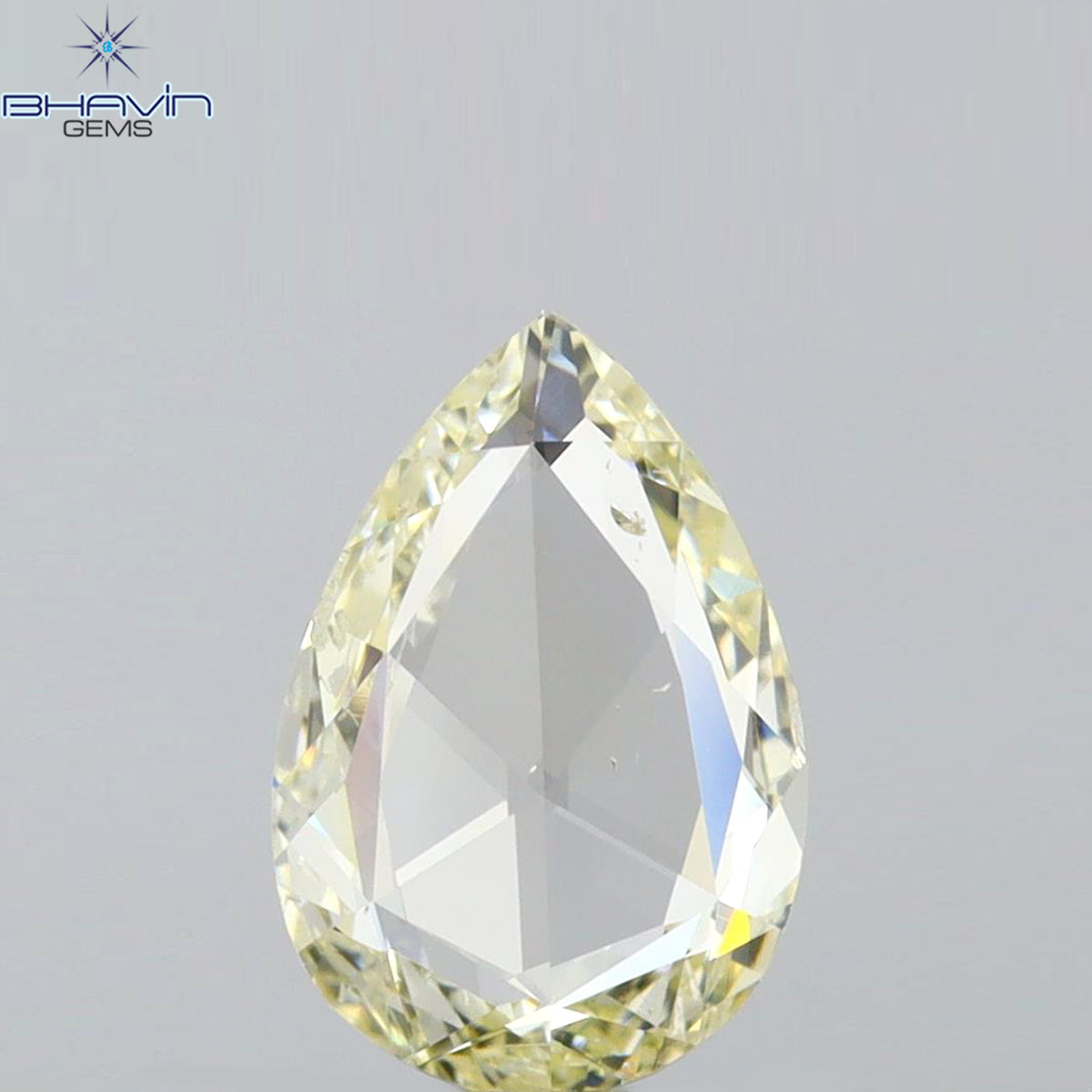 0.29 CT ペアシェイプ ナチュラル ダイヤモンド グリーン (カメレオン) カラー VS1 クラリティ (5.89 MM)