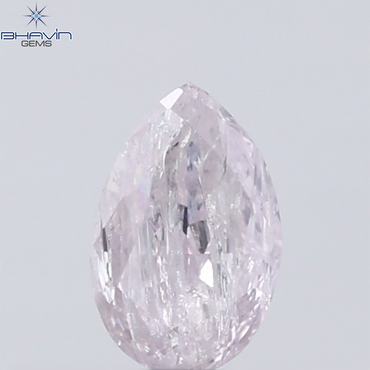 0.29 CT Pear Diamond Natural Pink Color I3 Clarity (5.03 MM)