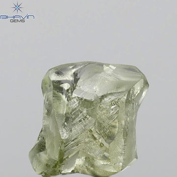 1.46 CT Rough Shape Enhanced Green Color VS2 Clarity (8.15 MM)