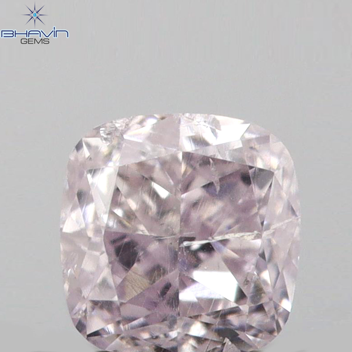 0.18 CT クッションシェイプ 天然ダイヤモンド ピンクカラー SI2 クラリティ (2.75 MM)