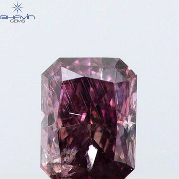 0.09 CT Natural Radiant Diamond Vivid Pink Color Clarity SI2 (2.86 MM)