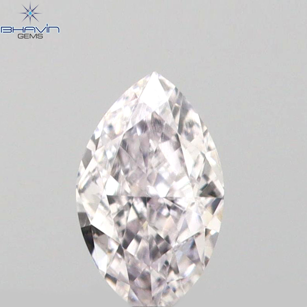 0.07 CT マーキスシェイプ 天然ルースダイヤモンド ピンクカラー VS1 クラリティ (3.64 MM)