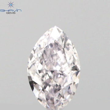 0.07 CT マーキスシェイプ 天然ルースダイヤモンド ピンクカラー VS1 クラリティ (3.64 MM)