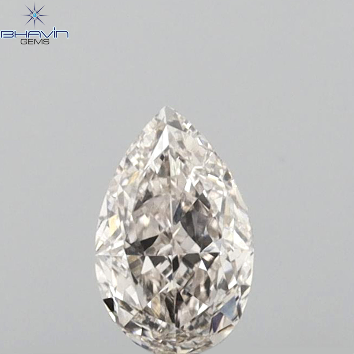 0.23 CT ペアシェイプ 天然ダイヤモンド ピンクカラー VS1 クラリティ (4.98 MM)