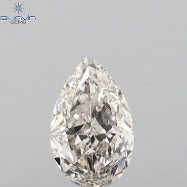 0.23 CT Pear Shape Natural Diamond Pink Color VS1 Clarity (4.98 MM)