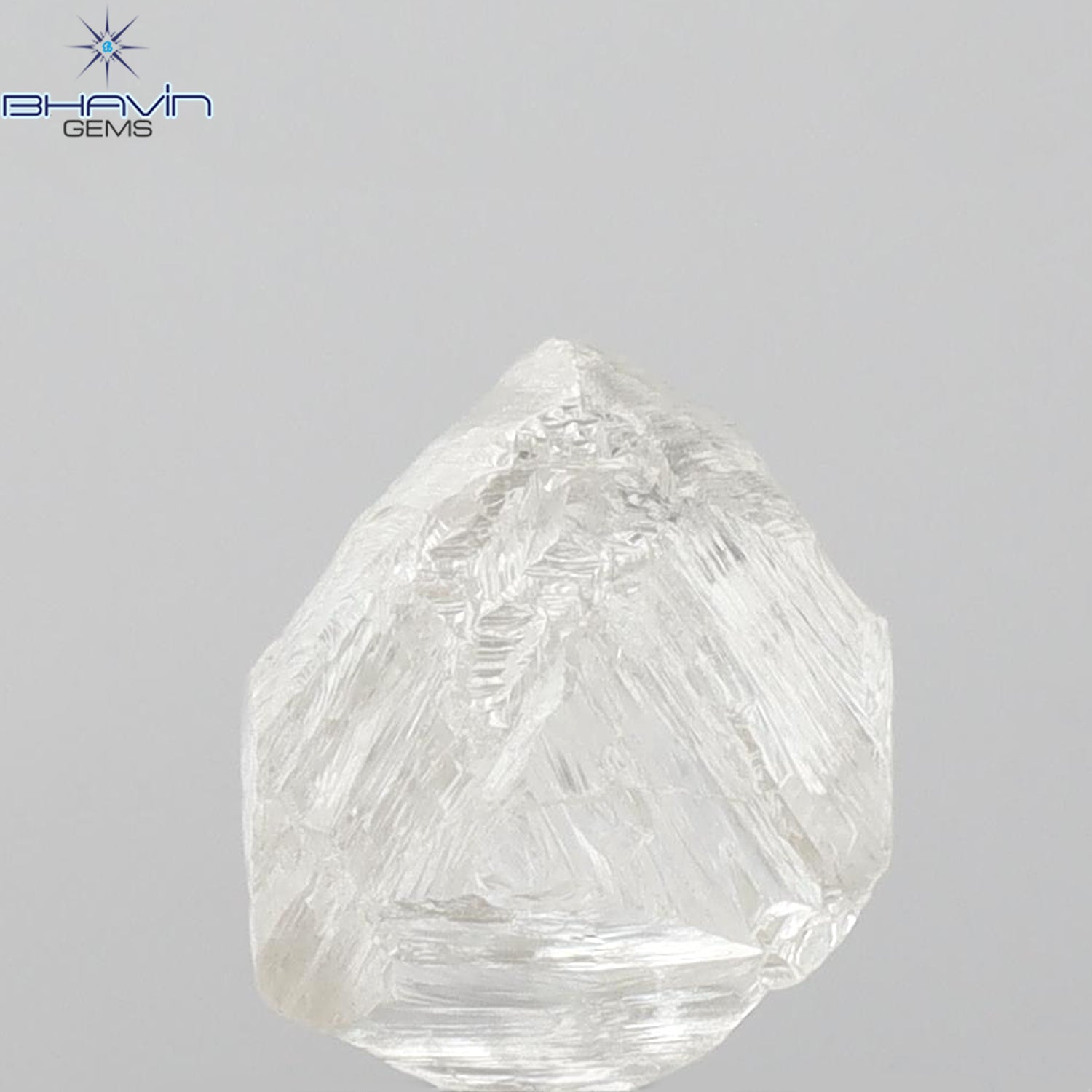2.24 CT Rough Shape Natural Diamond White Color VS2 Clarity (7.04 MM)