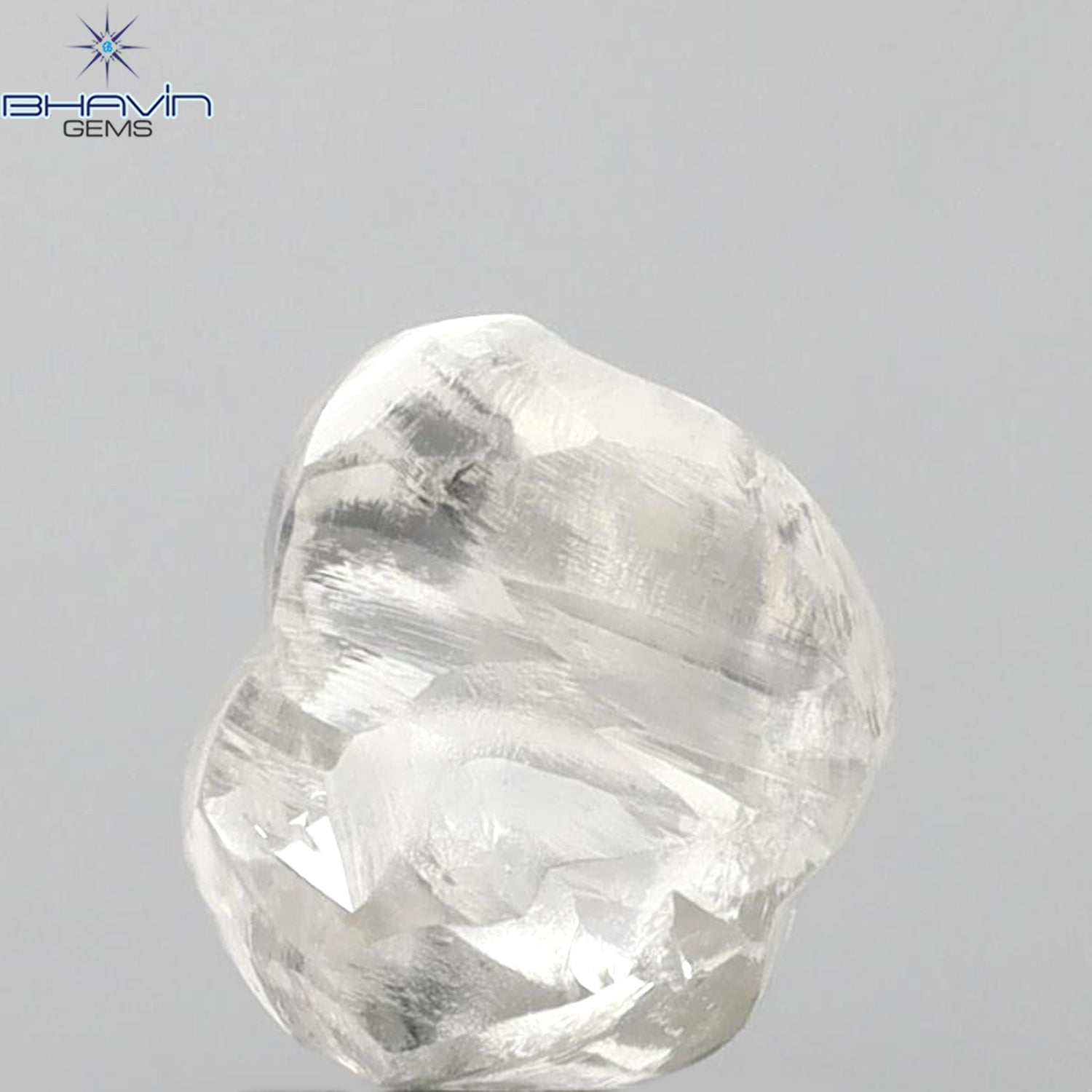 2.22 CT Rough Shape Natural Diamond White Color VS1 Clarity (7.83 MM)