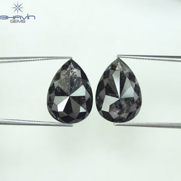 17.91 CT Pear Shape Natural Loose Diamond Salt And Pepper Color