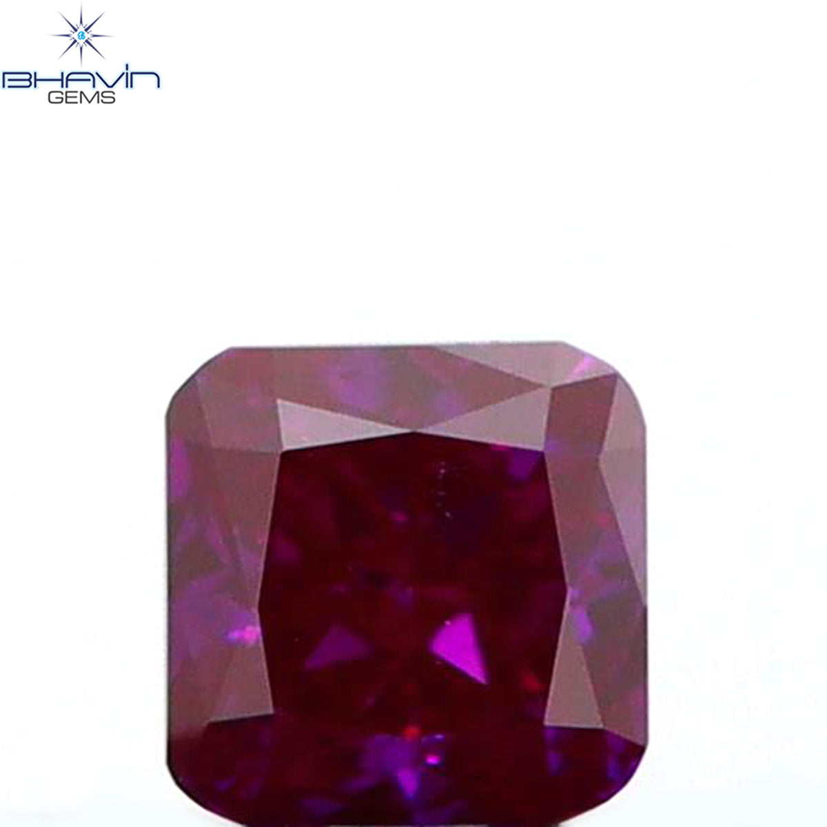 0.07 CT Natural Cushion Diamond Enhanced Pink Color Clarity VS1 (1.91 MM)