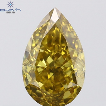 1.21 CT Pear Shape Green (Chameleons) Diamond VVS Clarity (8.81 MM)