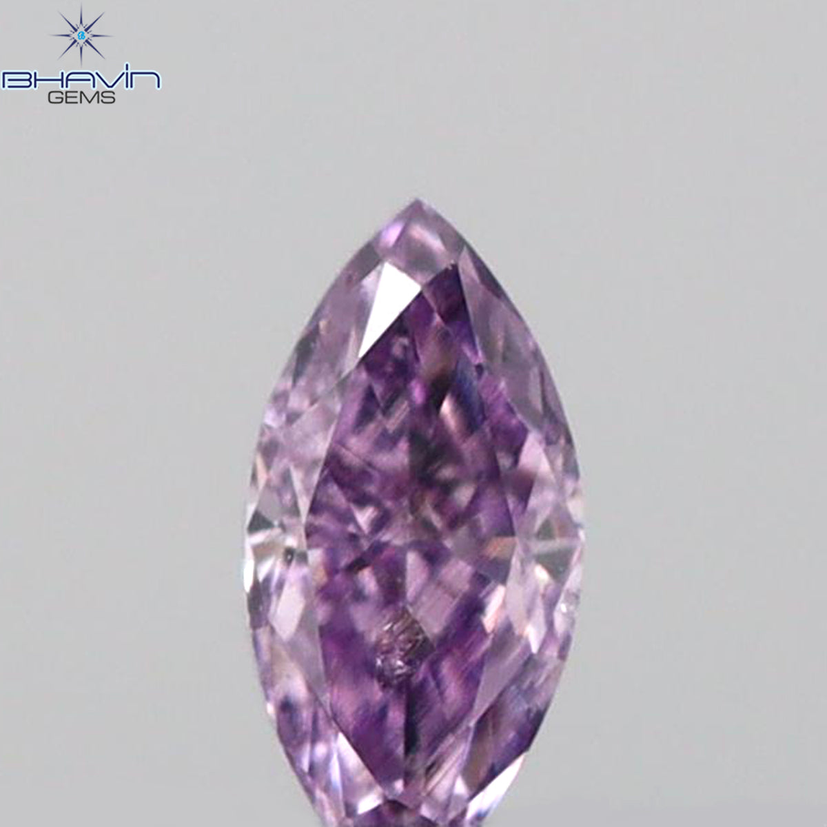 0.10 CT マーキス シェイプ ナチュラル ルース ダイヤモンド ブラウン ピンク カラー VS2 クラリティ (5.00 MM)
