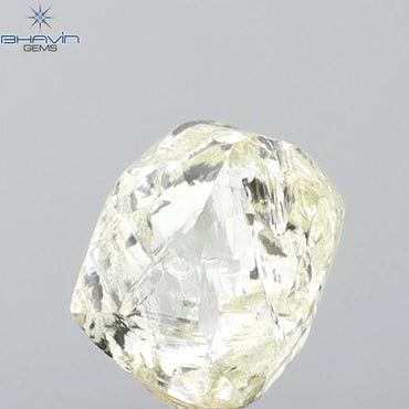 2.23 CT Rough Shape Natural Loose Diamond Yellow Color SI1 Clarity (7.40 MM)