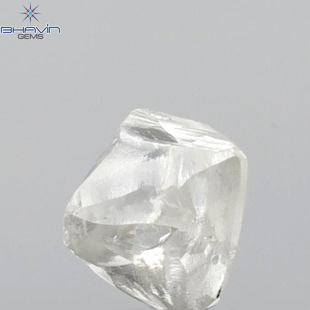 0.60 CT Rough Shape Natural Diamond White Color VS2 Clarity (4.74 MM)
