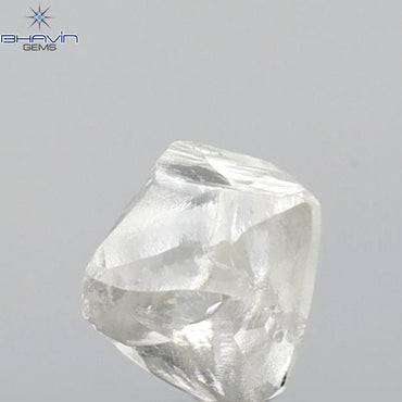 0.60 CT Rough Shape Natural Diamond White Color VS2 Clarity (4.74 MM)