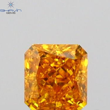 0.10 CT Radiant Shape Natural Diamond Yellow Color VS1 Clarity (2.55 MM)