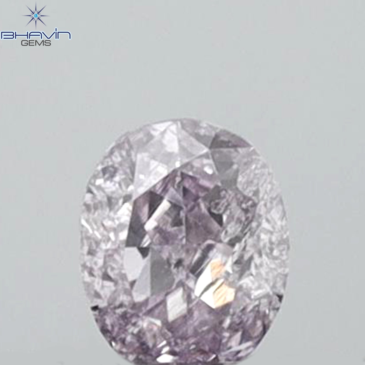 0.12 CT Oval Shape Natural Diamond Pink Color I1 Clarity (3.17 MM)