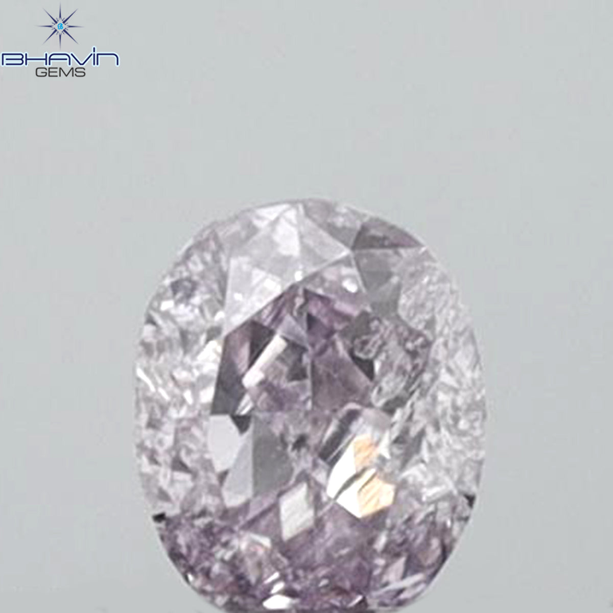 0.12 CT Oval Shape Natural Diamond Pink Color I1 Clarity (3.17 MM)