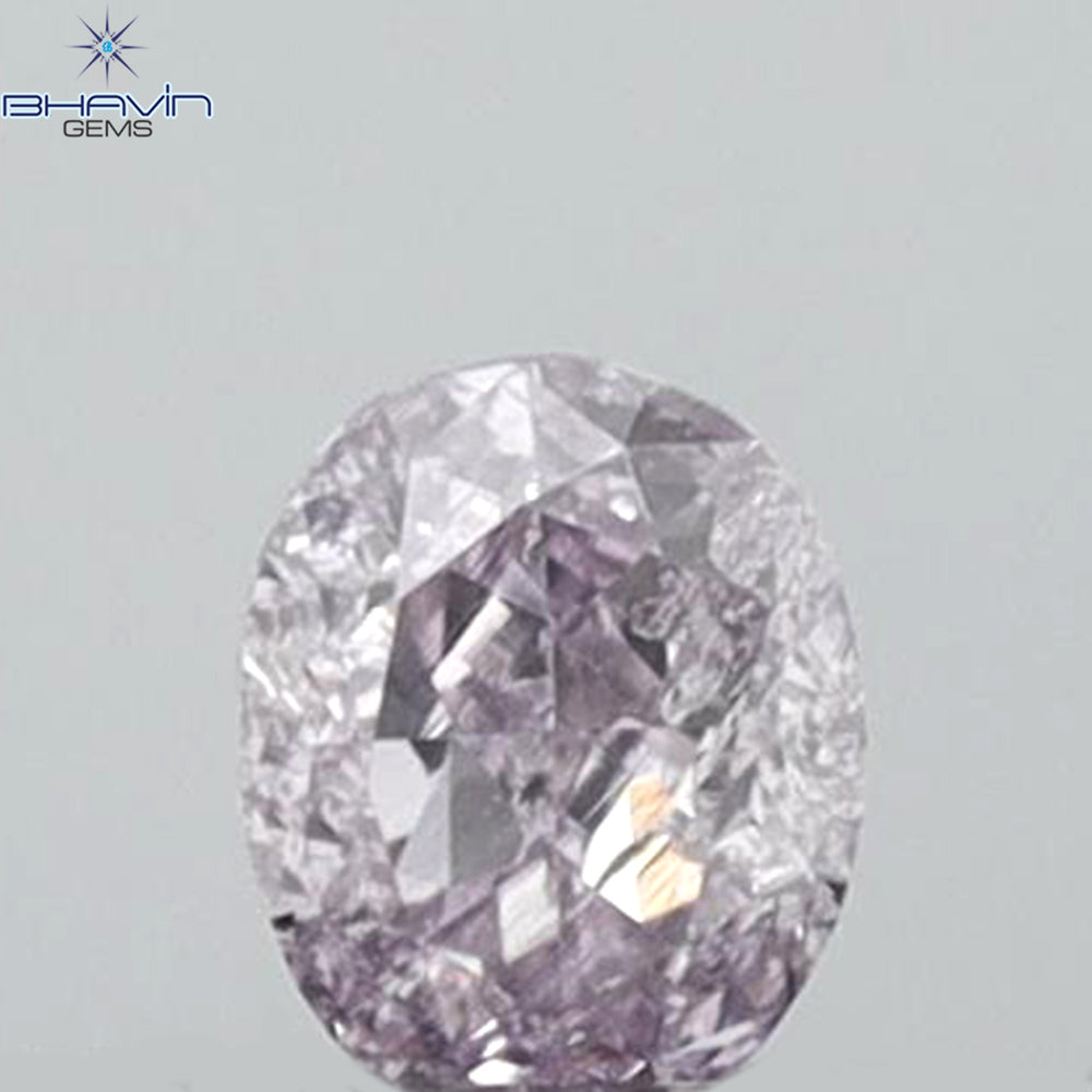 0.12 CT Oval Shape Natural Diamond Pink Color I1 Clarity (3.17 MM)