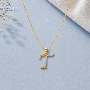 Diamond Letter T Initial Pendant Necklace – Elegant Personalized Alphabet Jewelry