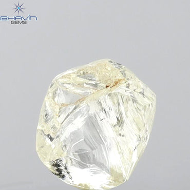 2.08 CT Rough Shape Natural Loose Diamond Yellow Color VS2 Clarity (7.42MM