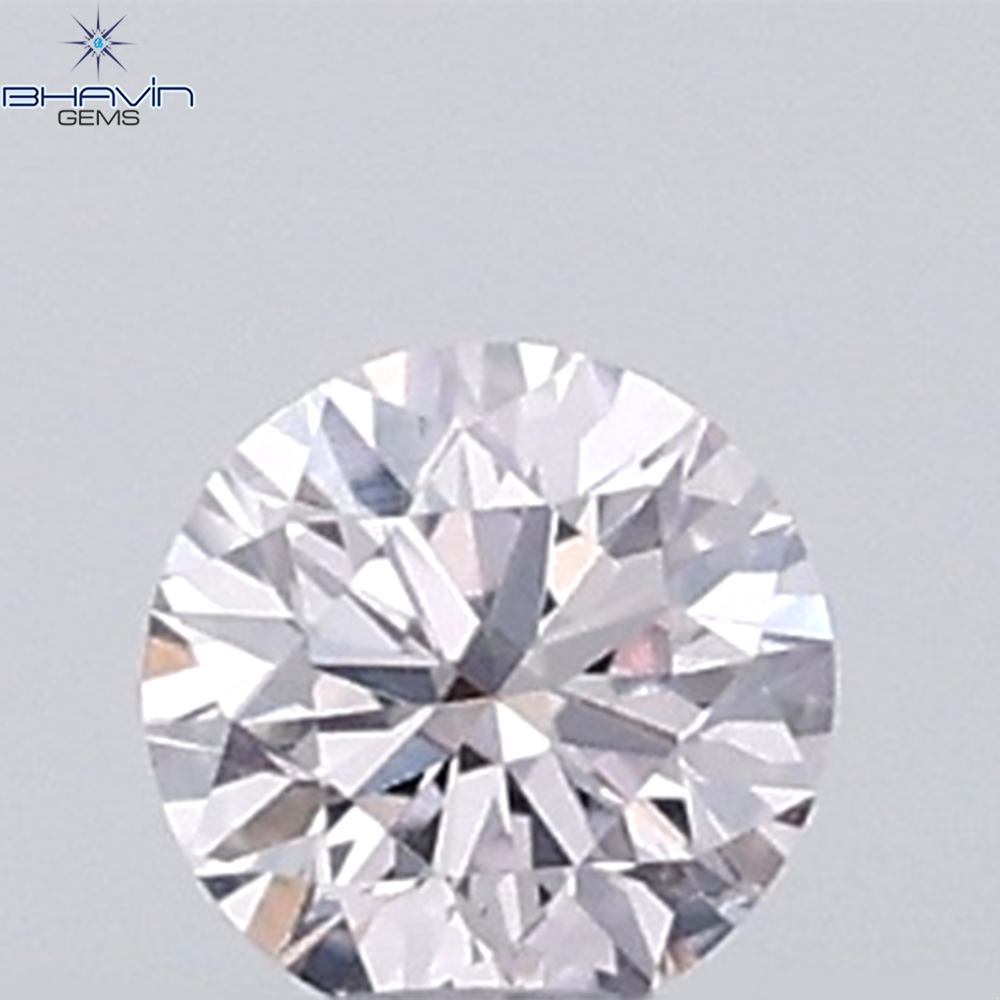 0.03 CT Round Natural Diamond Pink Color VS-SI Clarity