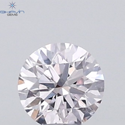0.03 CT Round Natural Diamond Pink Color VS-SI Clarity