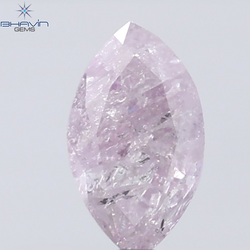 0.40 CT Marquise Diamond Natural Pink Color I3 Clarity (6.22 MM)
