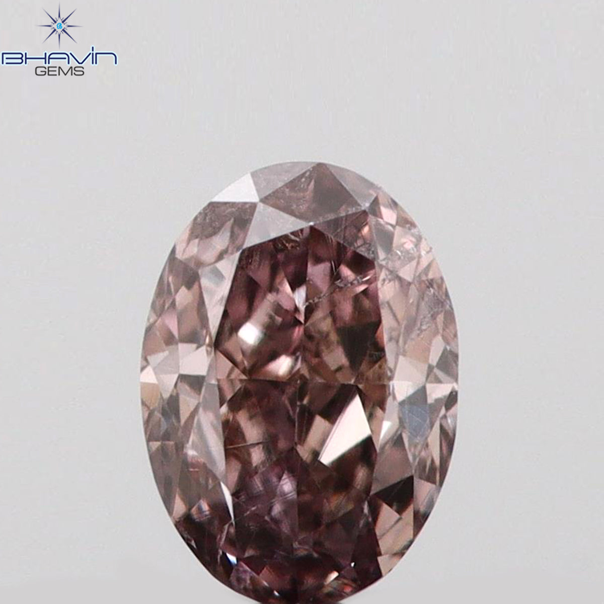 0.15 CT Natural Oval Diamond Pink Color Clarity SI1 (3.84 MM)