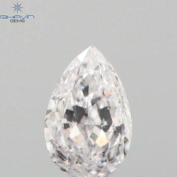 0.09 CT Natural Pear Diamond Pink Color Clarity SI1 (3.70 MM)