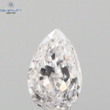 0.09 CT Pear Shape Natural Diamond Pink Color SI1 Clarity (3.70 MM)