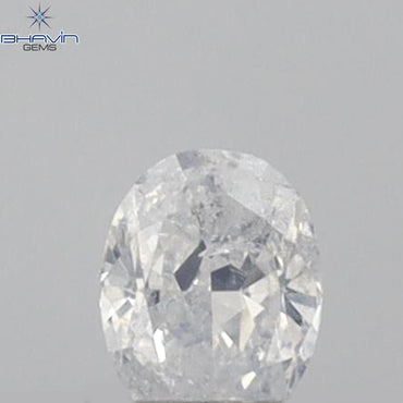 0.10 CT Oval Shape Natural Diamond White Color I1 Clarity (3.04 MM)