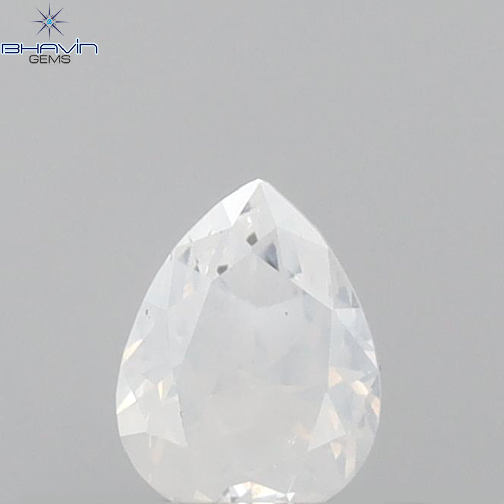 0.34 CT Pear Shape Natural Diamond White Color VS2 Clarity (4.60 MM)