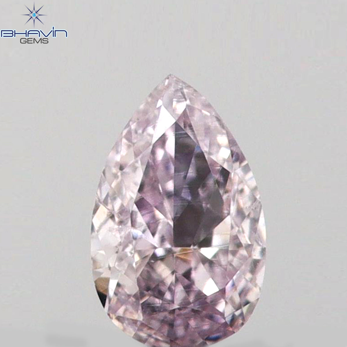 0.07 CT ペアシェイプ 天然ダイヤモンド ピンクカラー SI1 クラリティ (3.50 MM)