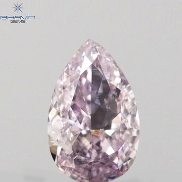 0.07 CT ペアシェイプ 天然ダイヤモンド ピンクカラー SI1 クラリティ (3.50 MM)