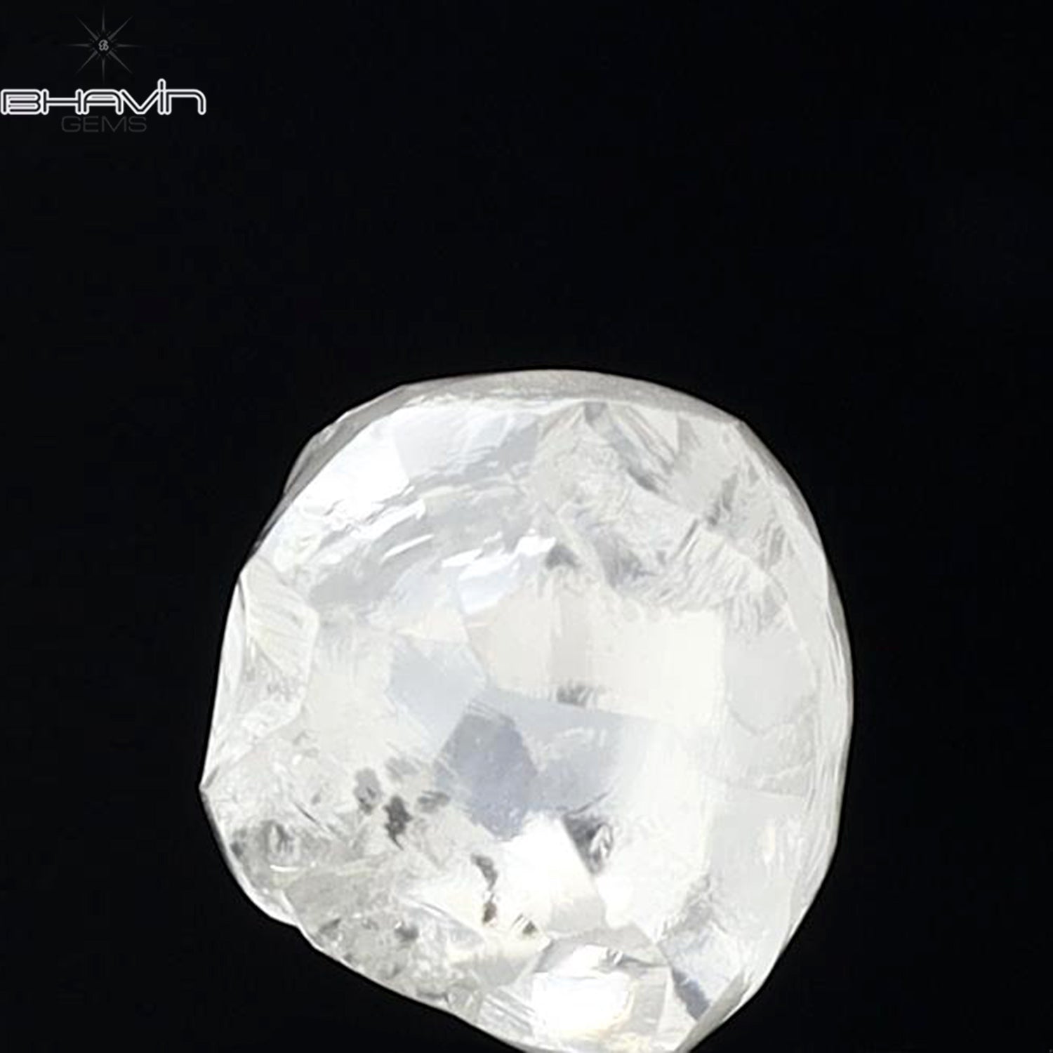 2.00 CT Rough Shape Natural Diamond White Color I1 Clarity (6.94 MM)