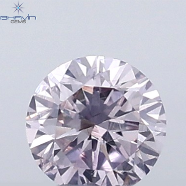 0.02 CT Round Natural Diamond Pink Color VS-SI Clarity