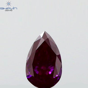 0.07 CT Natural Pear Diamond Enhanced Pink Color Clarity VS2 (3.22 MM)