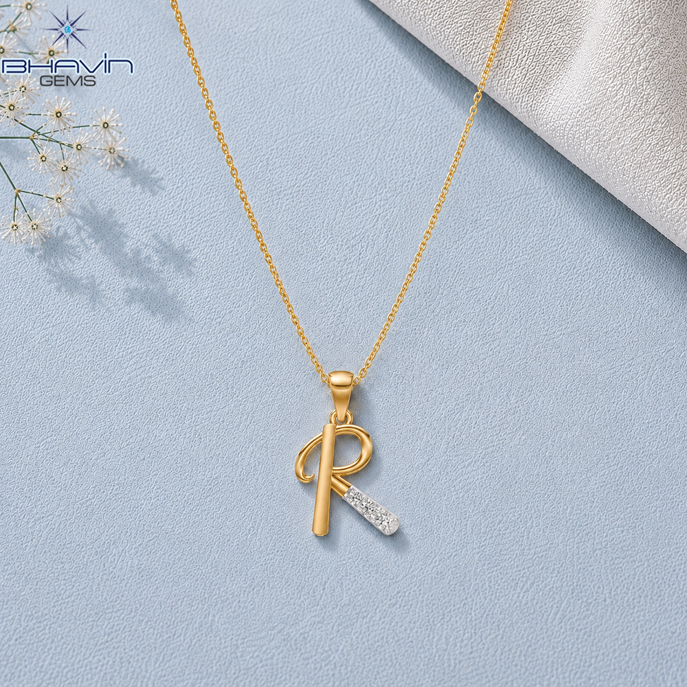 Sparkling Diamond Letter R Necklace – Personalized Initial Pendant for Her