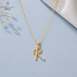 Sparkling Diamond Letter R Necklace – Personalized Initial Pendant for Her