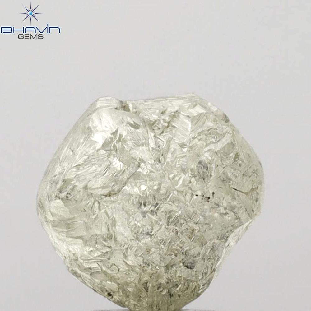 4.49 CT Rough Shape Natural Diamond Yellow Color I3 Clarity (8.93 MM)