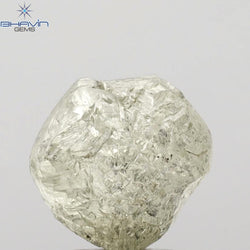 4.49 CT Rough Shape Natural Diamond Yellow Color I3 Clarity (8.93 MM)